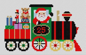Ornament - Train Santa