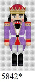 Ornament - Purple King Nutcracker