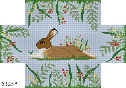 Brick Cover - Rabbit In Flowers