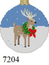 Ornament - Reindeer In Wreath