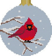 Ornament - Puffed Cardinal