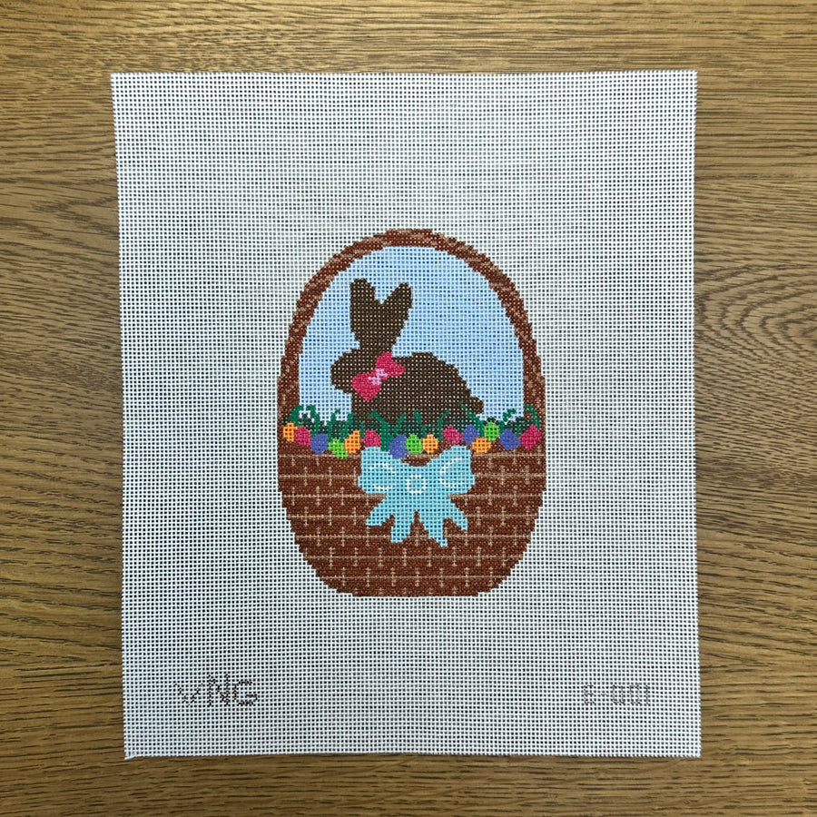 Chocolate Bunny in a Basket