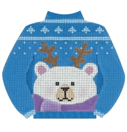Sweater: Polar Bear w/Antlers Sweater