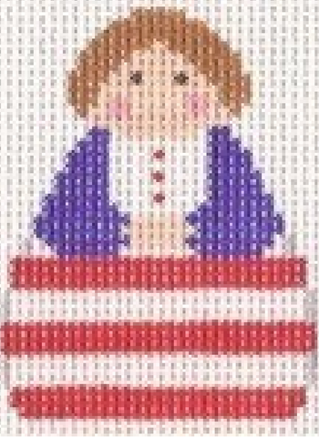 Angel: Red White Stripe with Blue