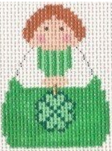 Angel: Green Angel with Shamrock