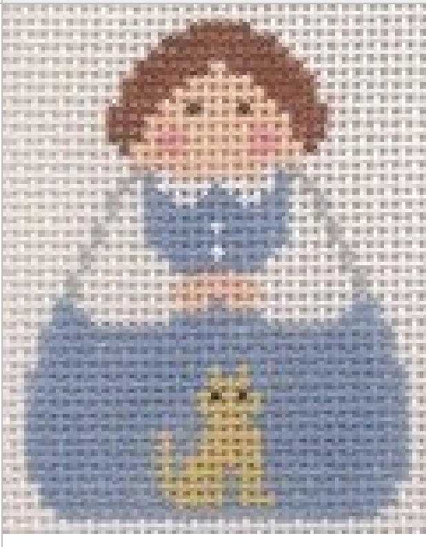 Angel: Blue Angel with Cat