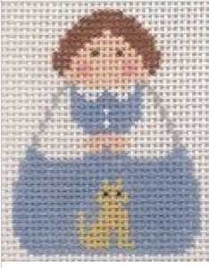 Angel: Blue Angel with Cat