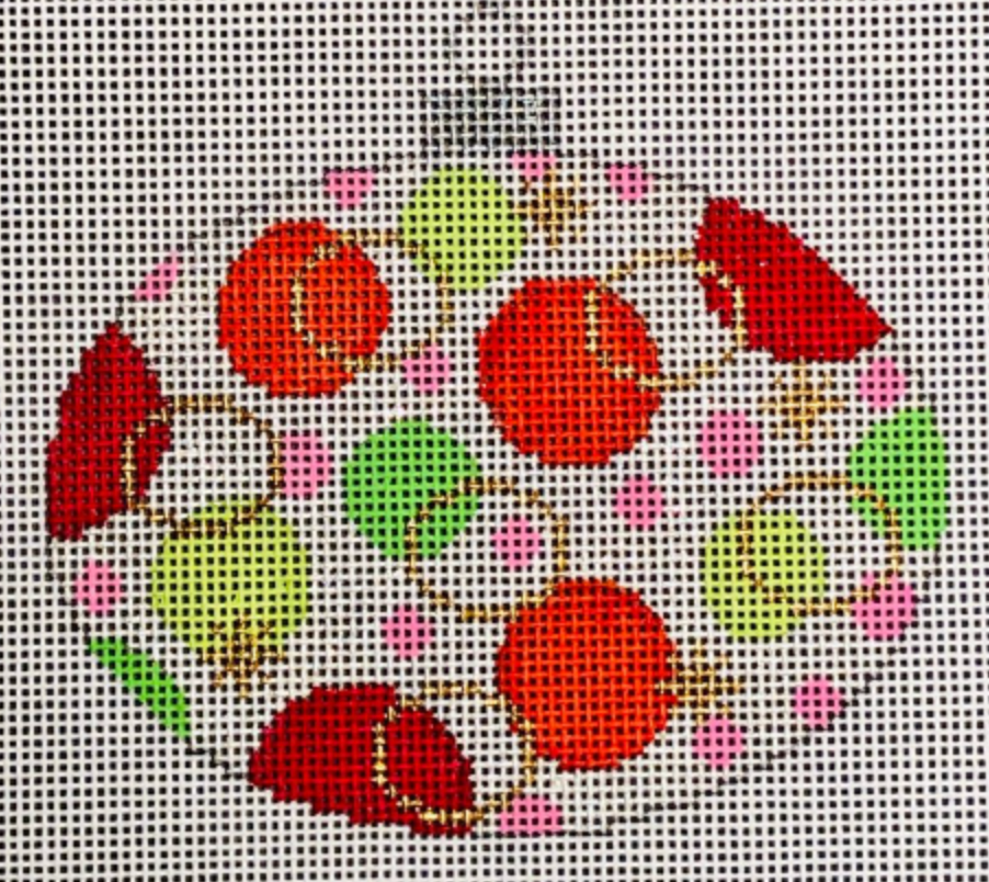 Christmas: Colors of Christmas "Traditional" Oval Ornament