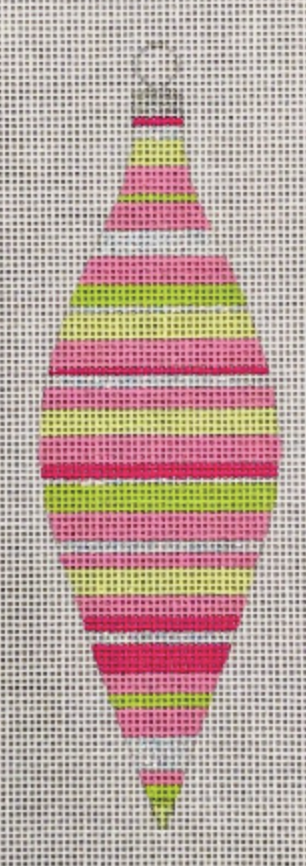 Christmas: Christmas "Preppy" Teardrop Ornament
