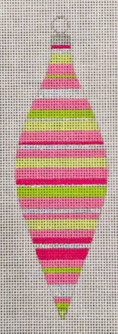 Christmas: Christmas "Preppy" Teardrop Ornament