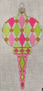 Christmas: Christmas "Preppy" Finial Ornament