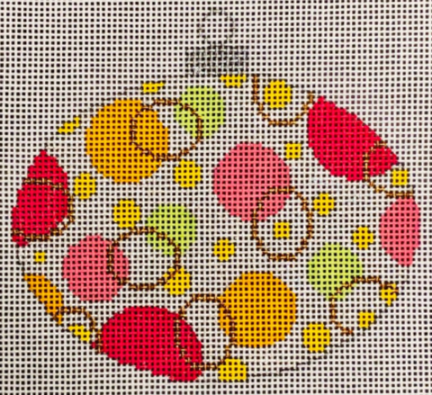 Christmas: Christmas "Tropical" Oval Ornament