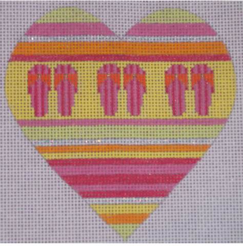 Christmas: Tickled Pink - Flip Flop Heart