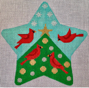 Star: Cardinals Star Traditional Colors