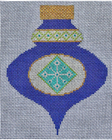 Christmas: Brilliant Baubles Ornament - Purple with Snowflake