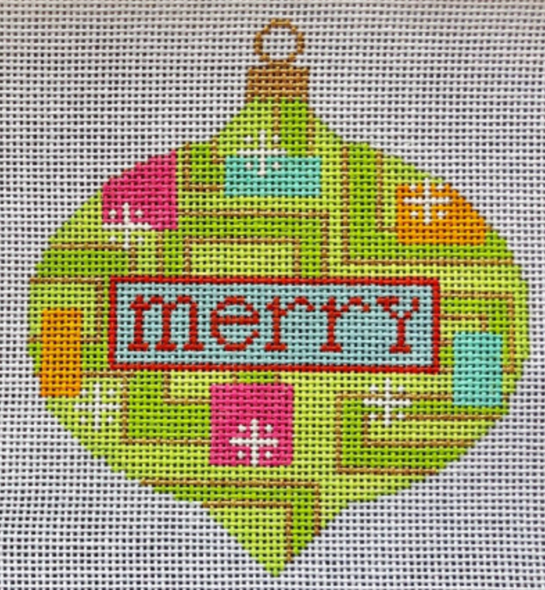 Christmas: Mod Merry Ornament