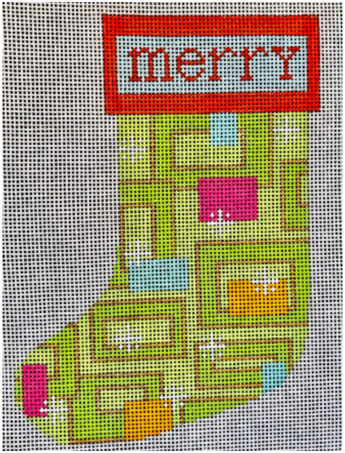 Christmas: Mod Merry Mini-sock