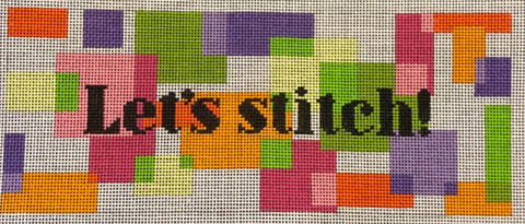 Geometric: Mod Words "Let's Stitch!"