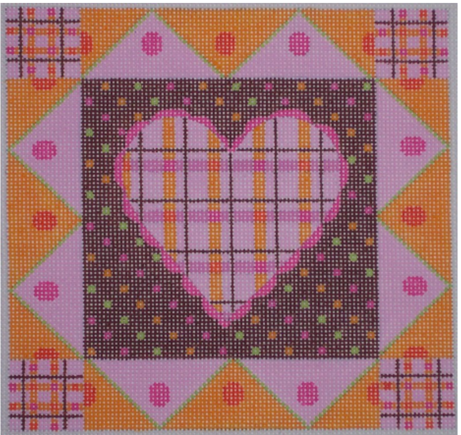 Heart: Pink Plaid Heart