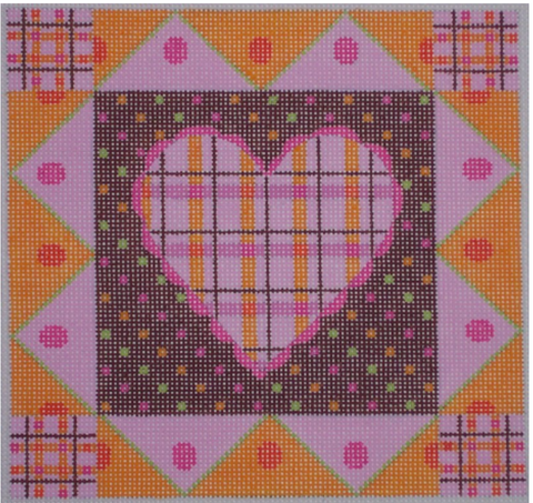 Heart: Pink Plaid Heart