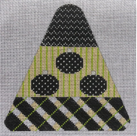 Halloween: Candy Corn - Argyle, B & W version