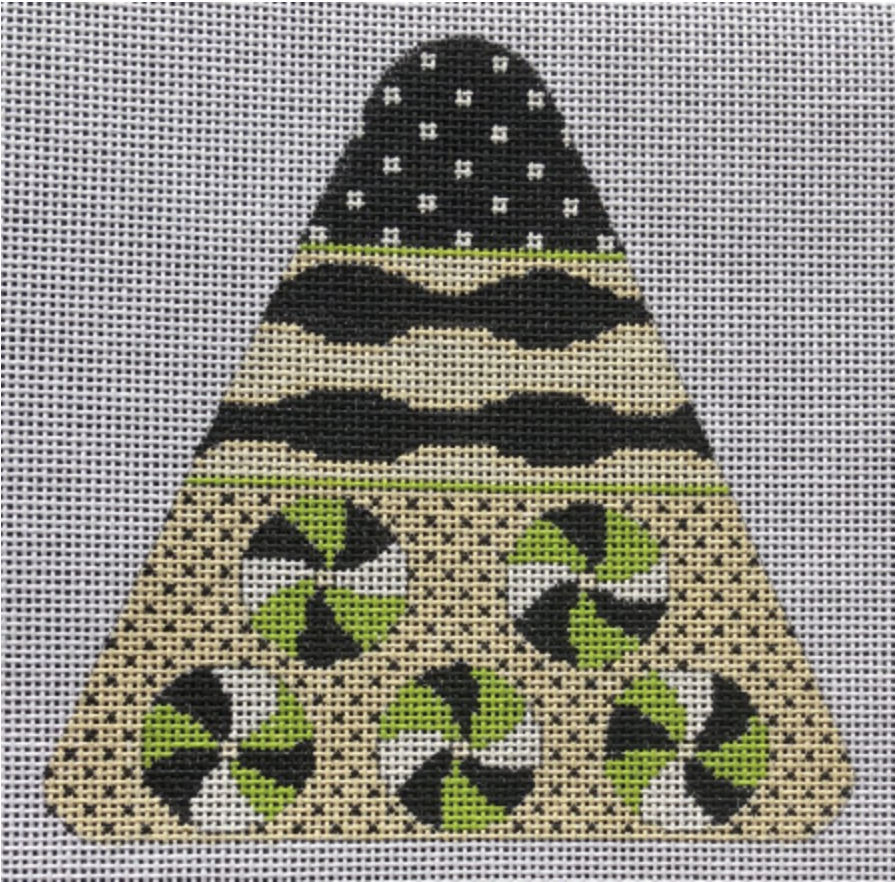 Halloween: Candy Corn - Candy Swirls, B & W version