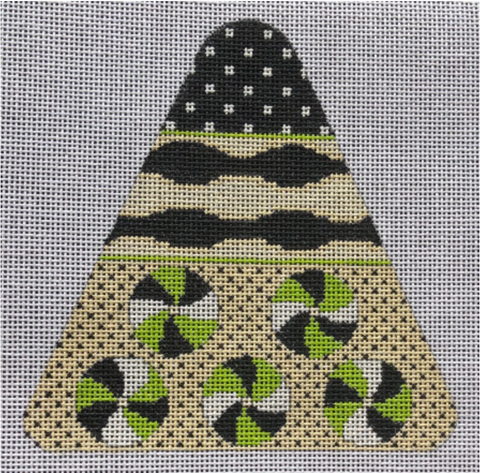 Halloween: Candy Corn - Candy Swirls, B & W version