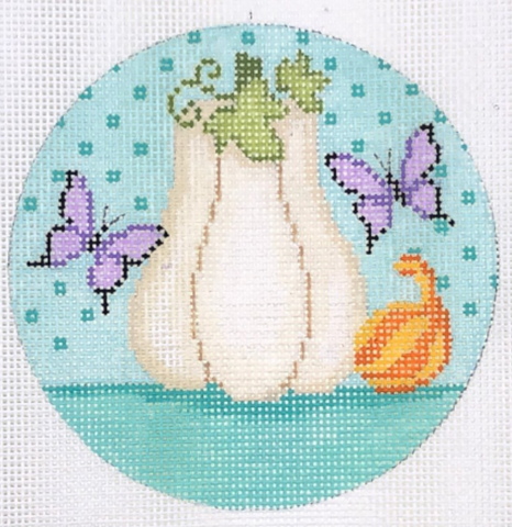 Nature: Pumpkin Spice Ornament - Teal Bkgrnd