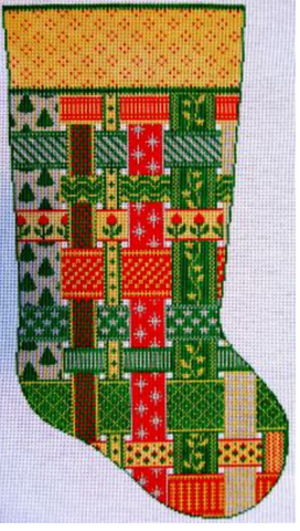 Stocking: Joan's Stocking, French Ribbons 13ct