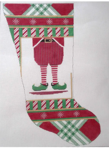 Walker Street Designs Stockings - Elf Down the Chimney