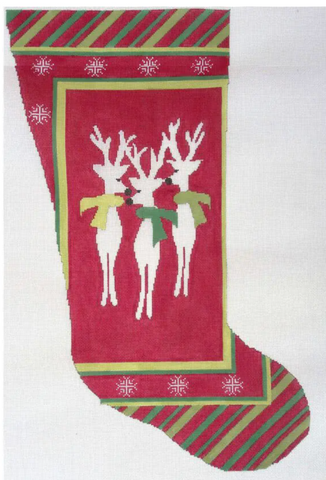 Walker Street Designs Stockings - Reindeers with Scarves