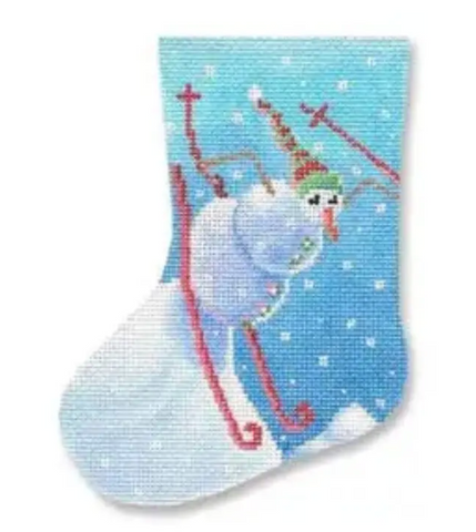 Michele Noiset Mini Stockings - Snowman on Skis