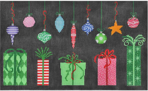 Leslie Murray Picture & Pillow - Presents on Black