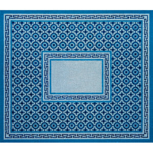Tallis Bag: Blue Tiles & Greek Key