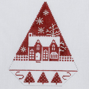 Triangle - Red & White Christmas