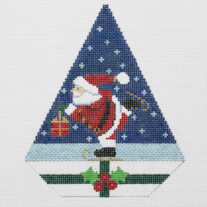 Triangle - Sledding Santa