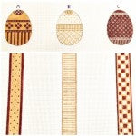 Eggs: Tess' 3 Egg Omelette - red, gold, ivory 13ct