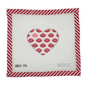 Kisses Heart - Red