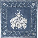 Pillow or Picture: Napoleon's Bee Pillow - Wedgewood and White