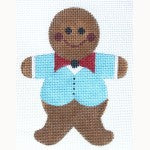 Gingerbread: Teal Bowtie