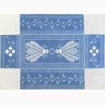 Brickcover: Napoleon's Bee Brickcover - Wedgewood and Cream, 13ct