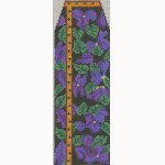 Needle Case: Violets Needle Case, black