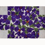 Brickcover: Violets Brick Cover, cream background