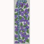 Needle Case: Violets Needle Case, ivory