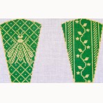 Scissor Case: Napoleon's Bee - Green and Cream  Scissor Case