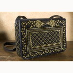 Purse: Napoleon's Bee 3-pc Purse, black & gold