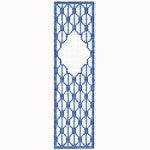 Bookmark: Blue Scallops with Monogram
