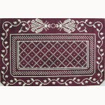 Purse: Napoleon's Bee 3-pc Purse, Plum and Cream