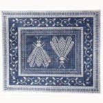 Pillow or Picture: Napoleon's Two-Bees Pillow - Midnight & Pearl