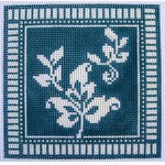Coaster: Karen's Damask Coasters - Teal